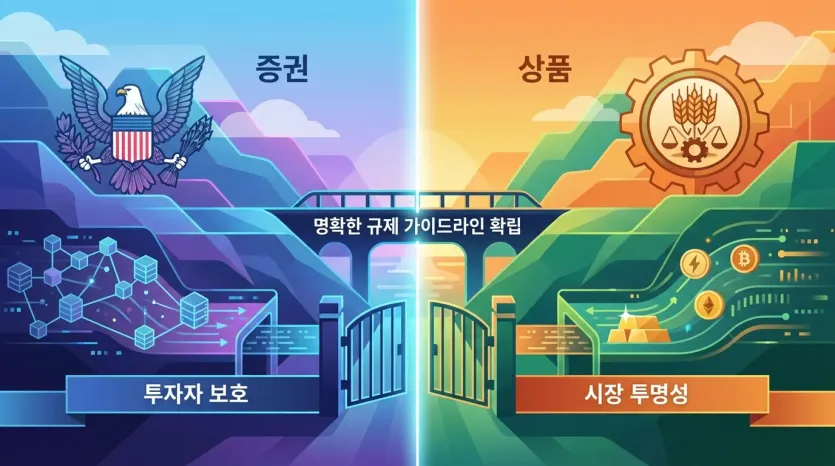 증권/상품 규제 가이드라인 확립, 벡터 일러스트